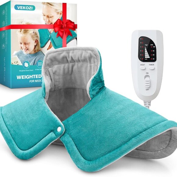 Heating Pad for Neck and Shoulders and Back, Birthday Gifts for Women Mom Her Gr - Picture 1 of 7